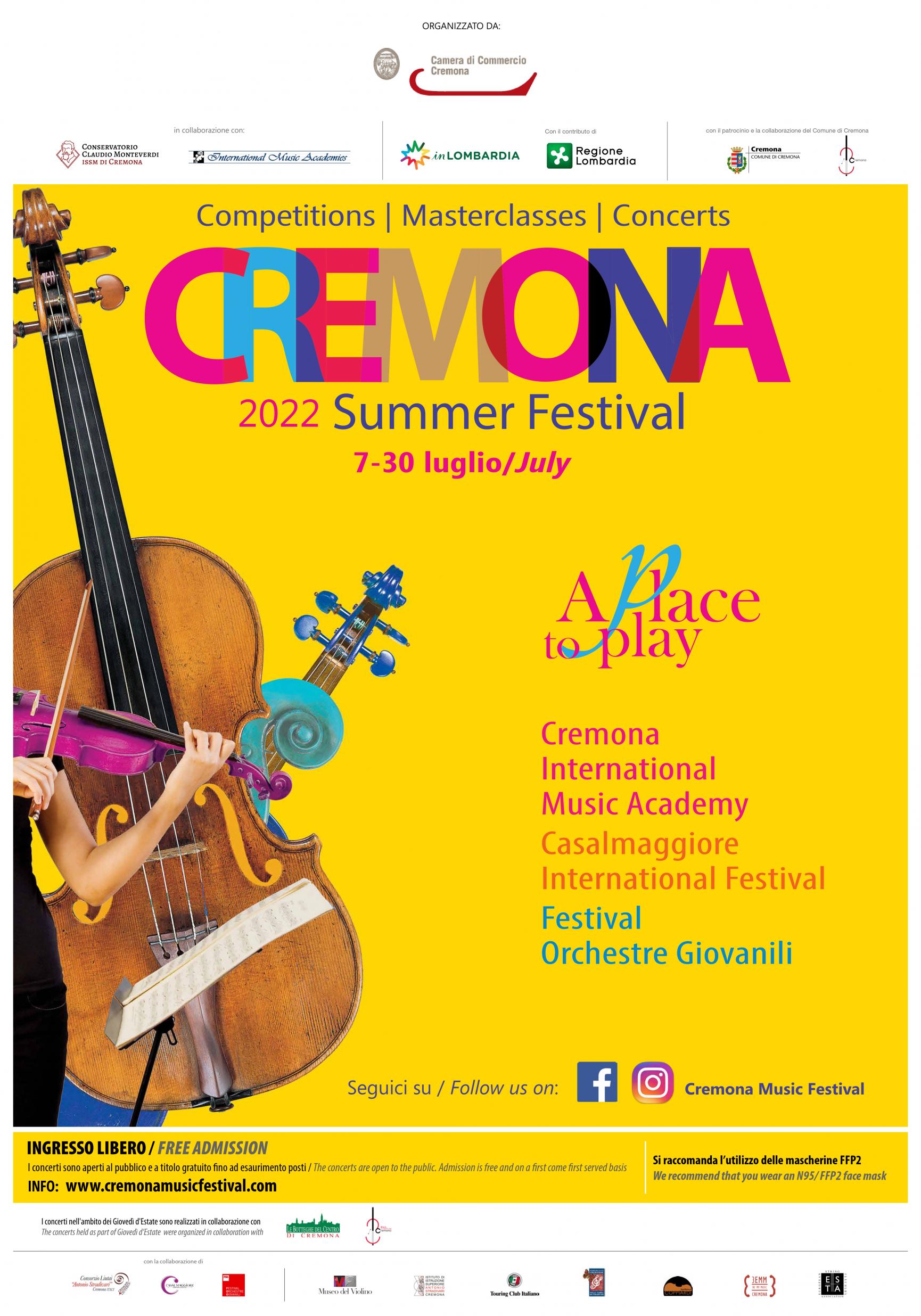 CREMONA SUMMER FESTIVAL Cremona Music Festival